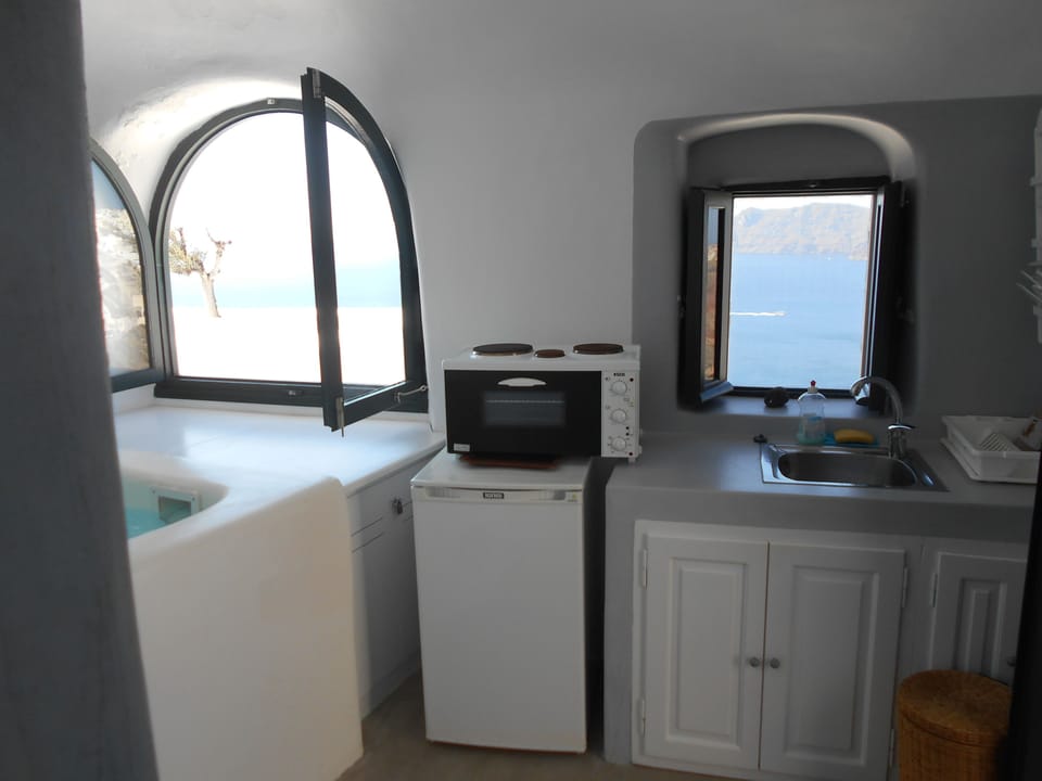 House (Cave, indoor jetted tub) | Private kitchen | Fridge, coffee/tea maker, electric kettle