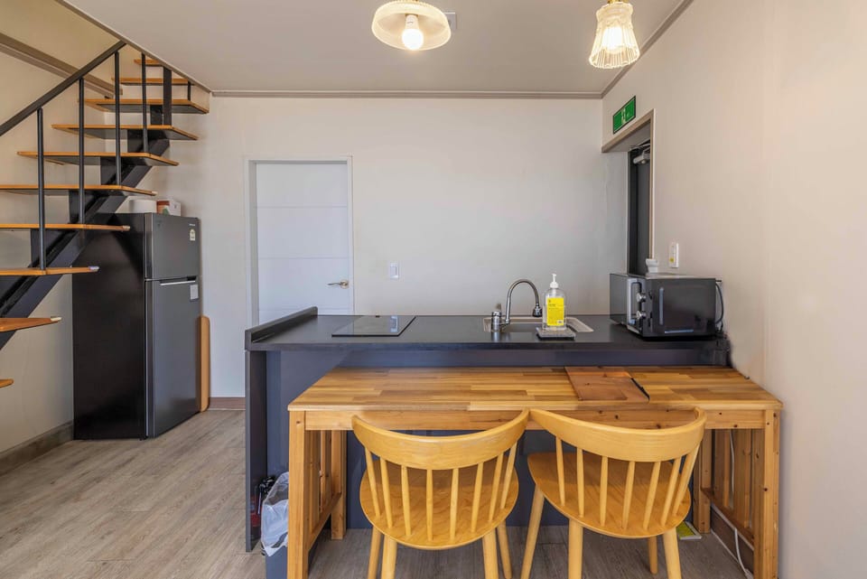 Standard Room - Room 201, Room 202 randomly assigned | Private kitchen | Fridge, microwave, rice cooker, cookware/dishes/utensils
