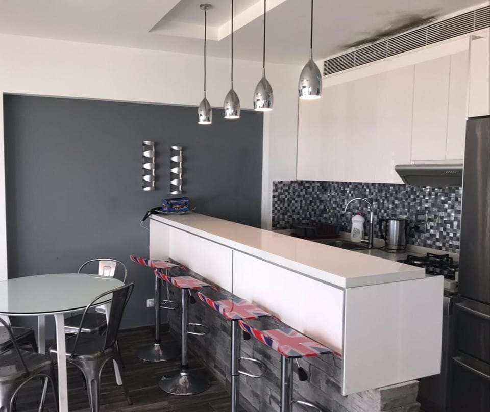 Apartment | Private kitchen | Fridge, microwave, oven, stovetop