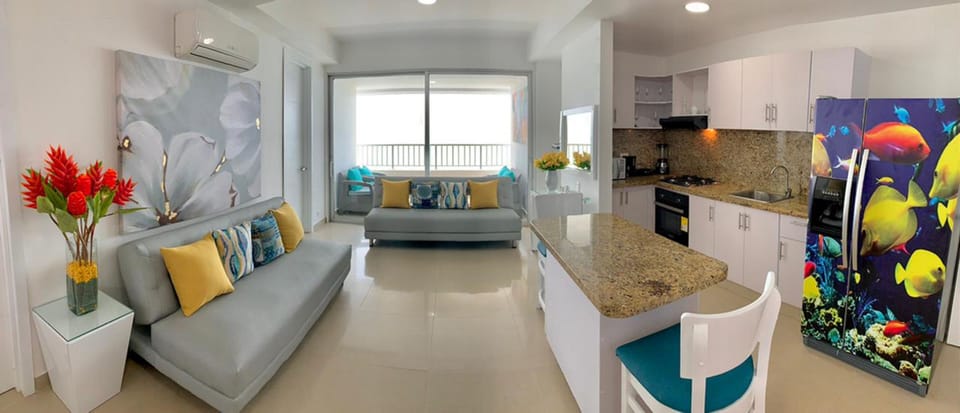Standard Apartment | Living area | 32-inch LCD TV with cable channels, TV, heated floors