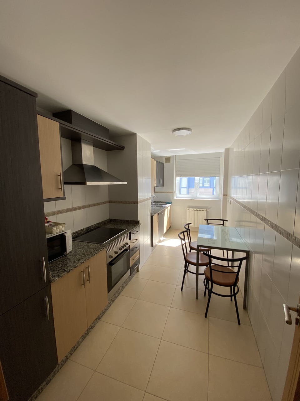 Fridge, microwave, oven