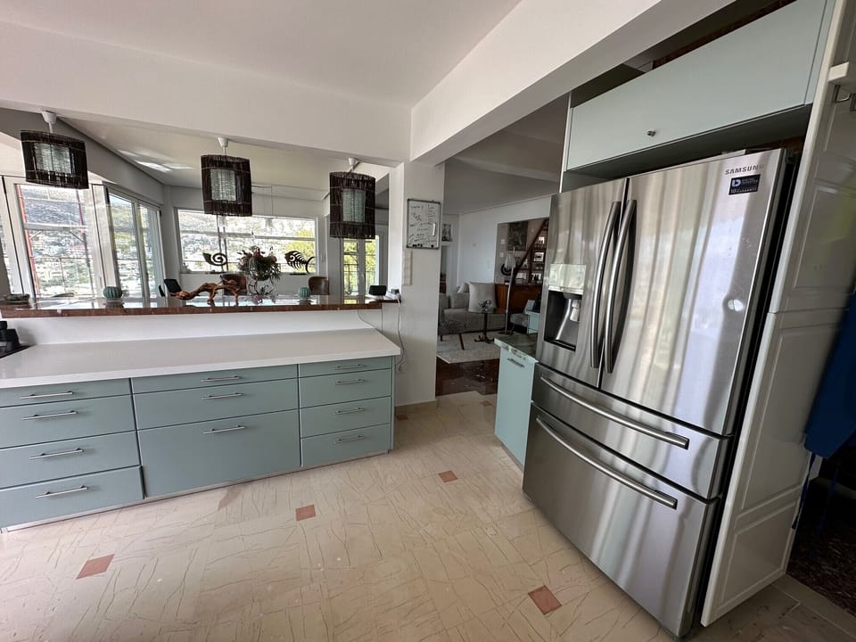 Apartment | Private kitchen | Fridge, microwave, oven, stovetop