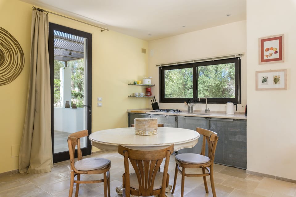 Villa | Private kitchen | Espresso maker, fridge, microwave, electric kettle