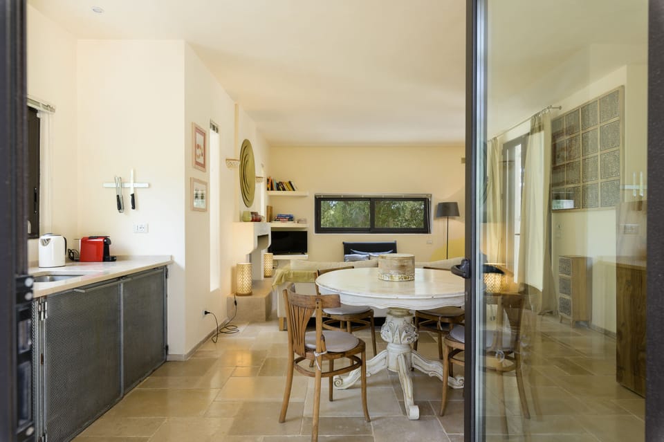 Villa | Private kitchen | Espresso maker, fridge, microwave, electric kettle