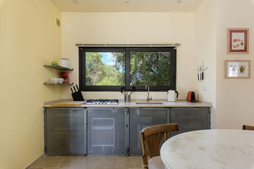 Villa | Private kitchen | Espresso maker, fridge, microwave, electric kettle