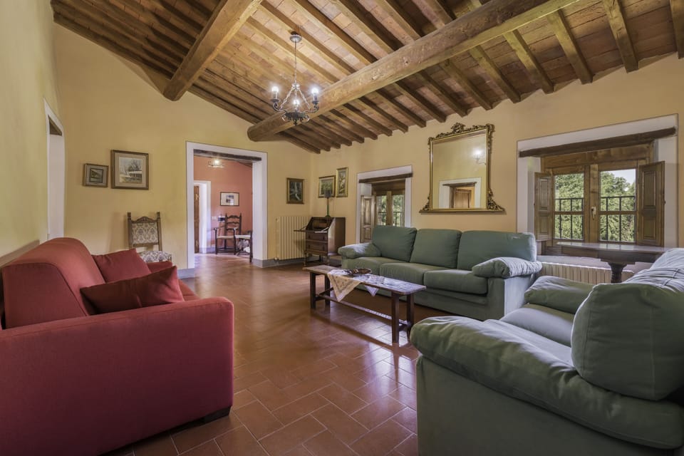 Villa | Living area | Fireplace, table tennis