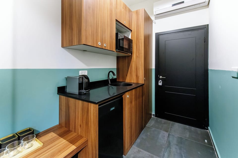 Business Room, 1 Queen Bed with Sofa bed, Balcony | Private kitchenette | Mini-fridge, microwave, coffee/tea maker, electric kettle