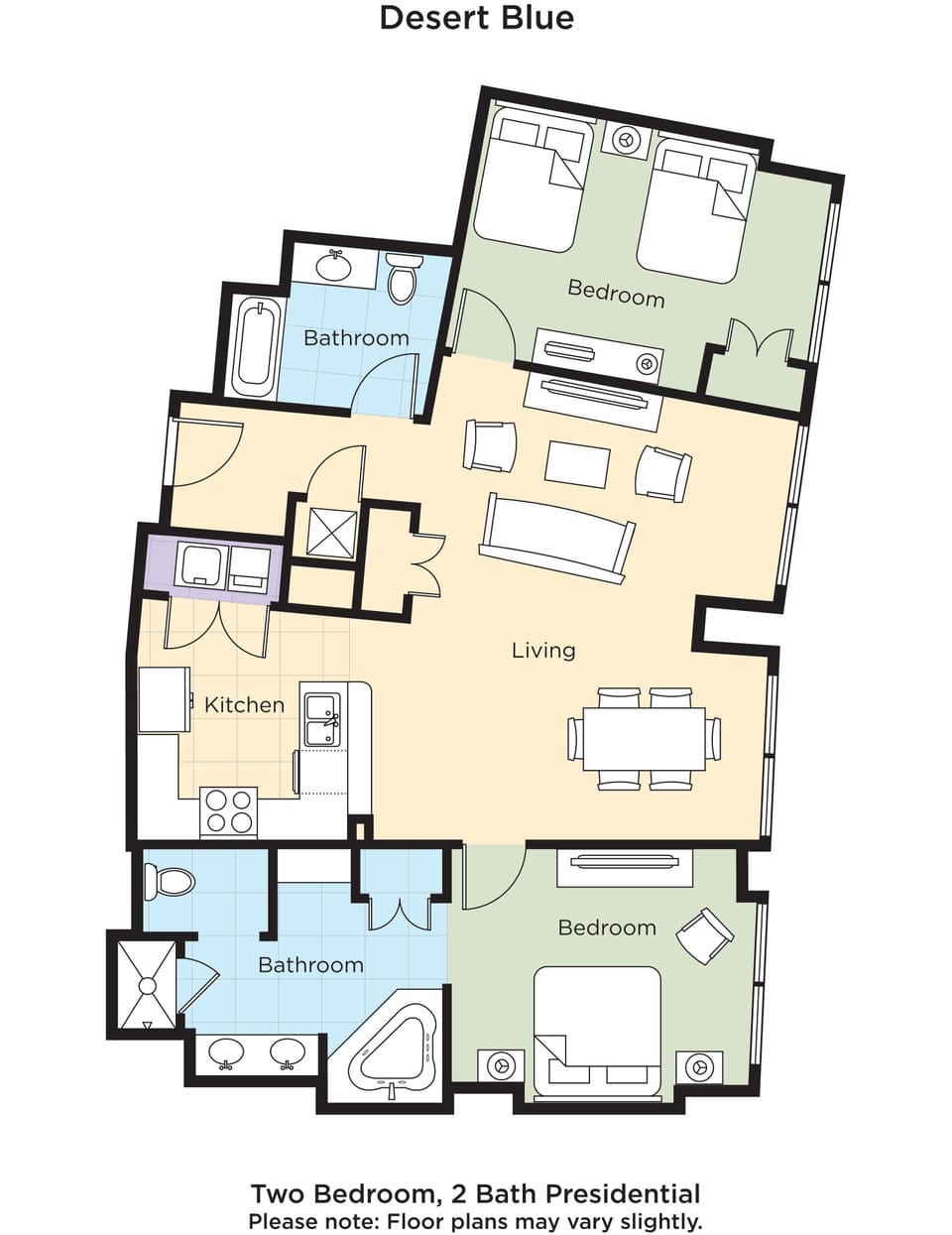 Presidential Suite, 2 Bedrooms | Blackout drapes, iron/ironing board, free WiFi, bed sheets
