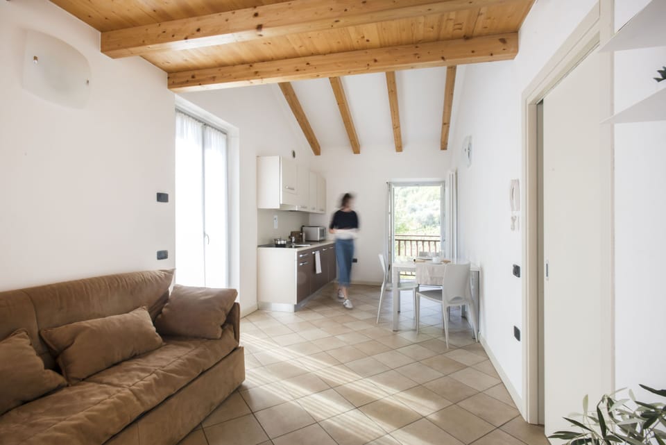 Apartment, 1 Bedroom (8 adults, Mezzanine) | Private kitchen | Fridge, microwave, stovetop, dishwasher