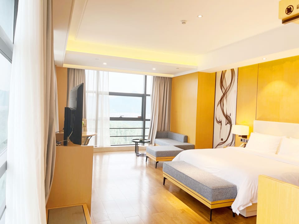 Panoramic Single Room | Down comforters, laptop workspace, blackout drapes, iron/ironing board