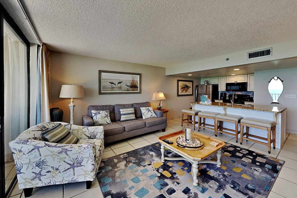 Condo, 1 King Bed with Sofa bed, Balcony, Ocean View (#1109) | Living area | TV