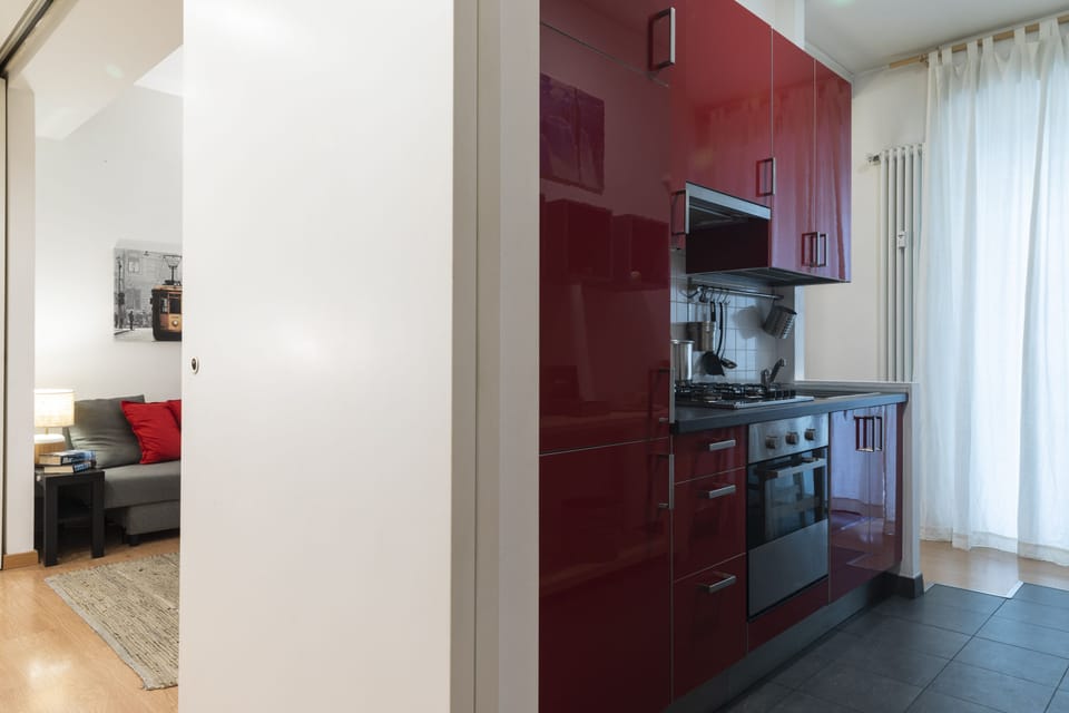 Comfort Apartment | Private kitchen | Fridge, oven, stovetop, electric kettle