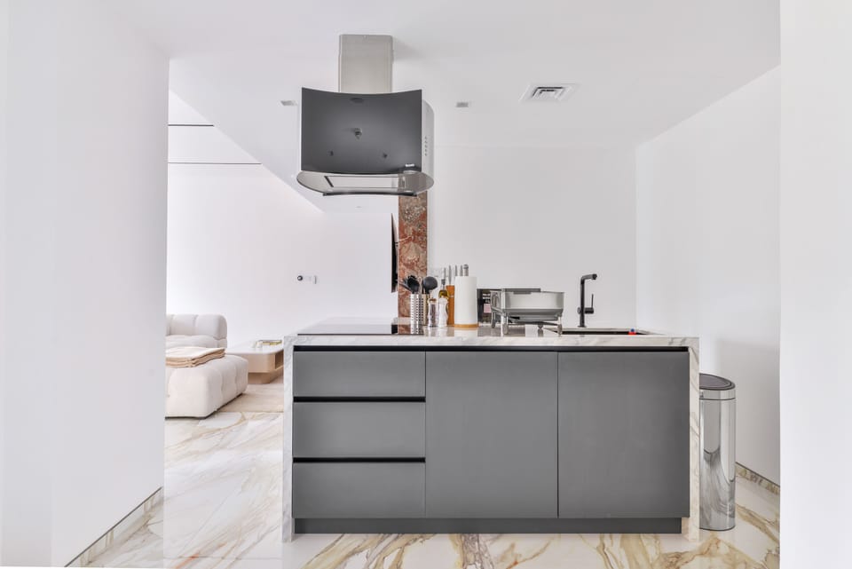 Luxury Apartment, 1 Bedroom, Balcony | Private kitchen | Full-size fridge, microwave, oven, stovetop