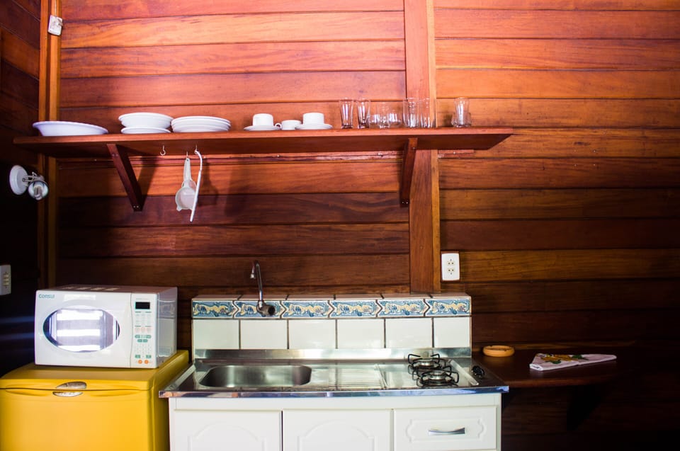 Basic Double Room, Smoking, Kitchen | Private kitchen | Shared fridge, microwave