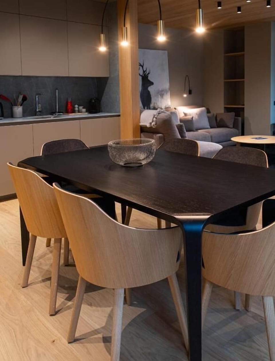 Elite Apartment | Living area | 42-inch LED TV with digital channels, TV, fireplace