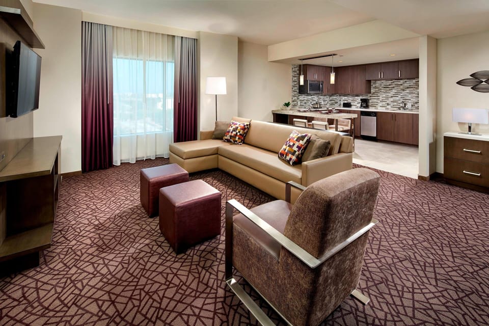 Suite, 2 Bedrooms | In-room safe, blackout drapes, iron/ironing board