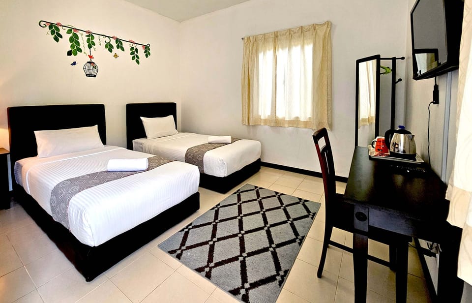 Deluxe Twin Room | Individually decorated, desk, laptop workspace, blackout drapes
