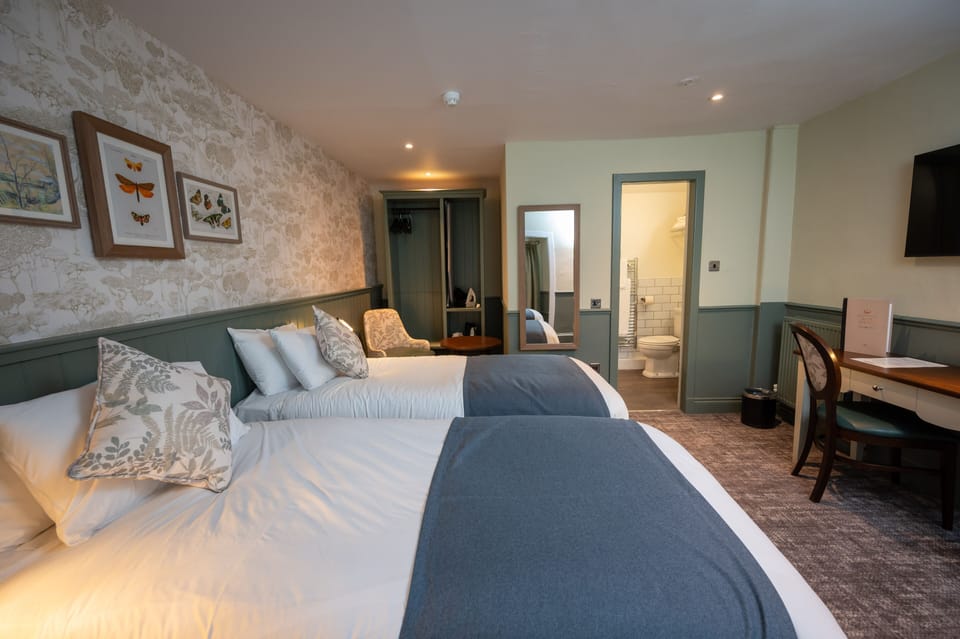 Twin Room | Desk, blackout drapes, iron/ironing board, free WiFi