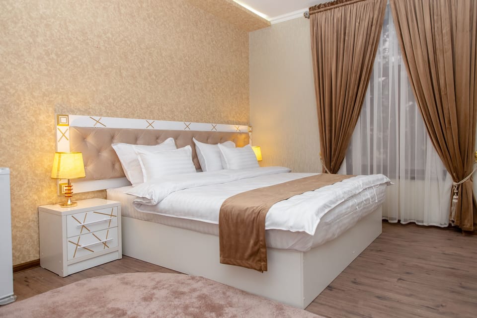 Egyptian cotton sheets, premium bedding, blackout drapes, soundproofing