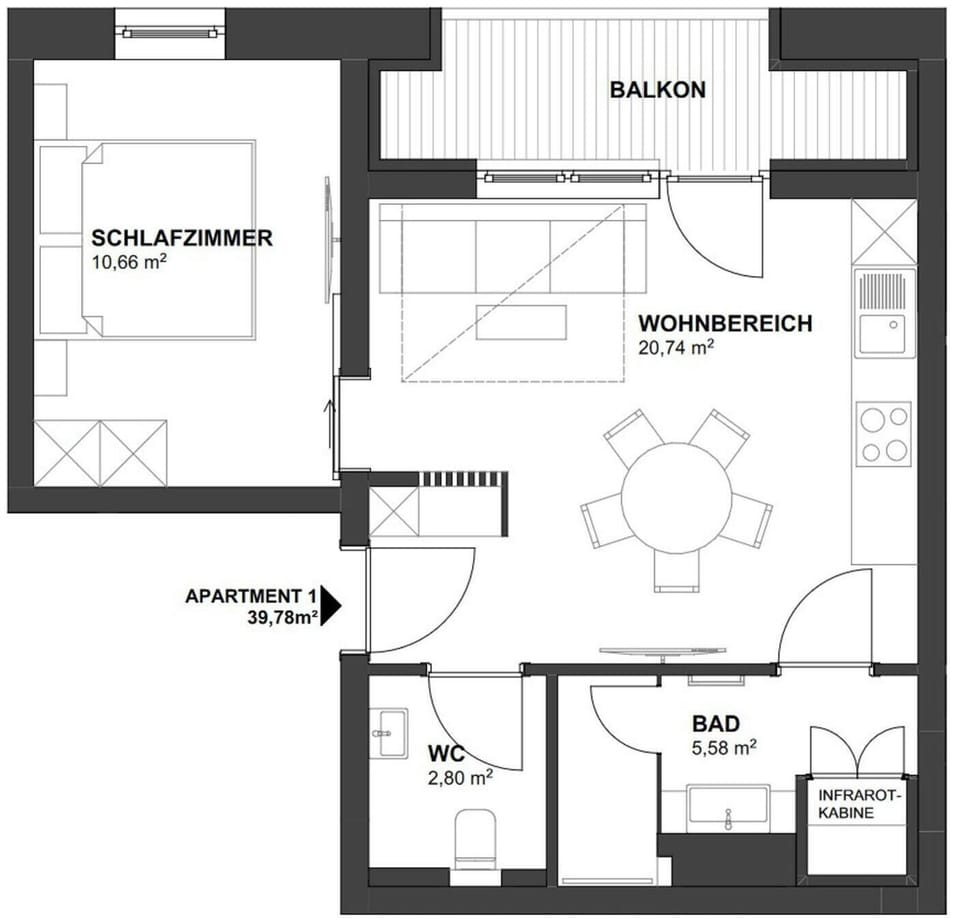 House | 1 bedroom