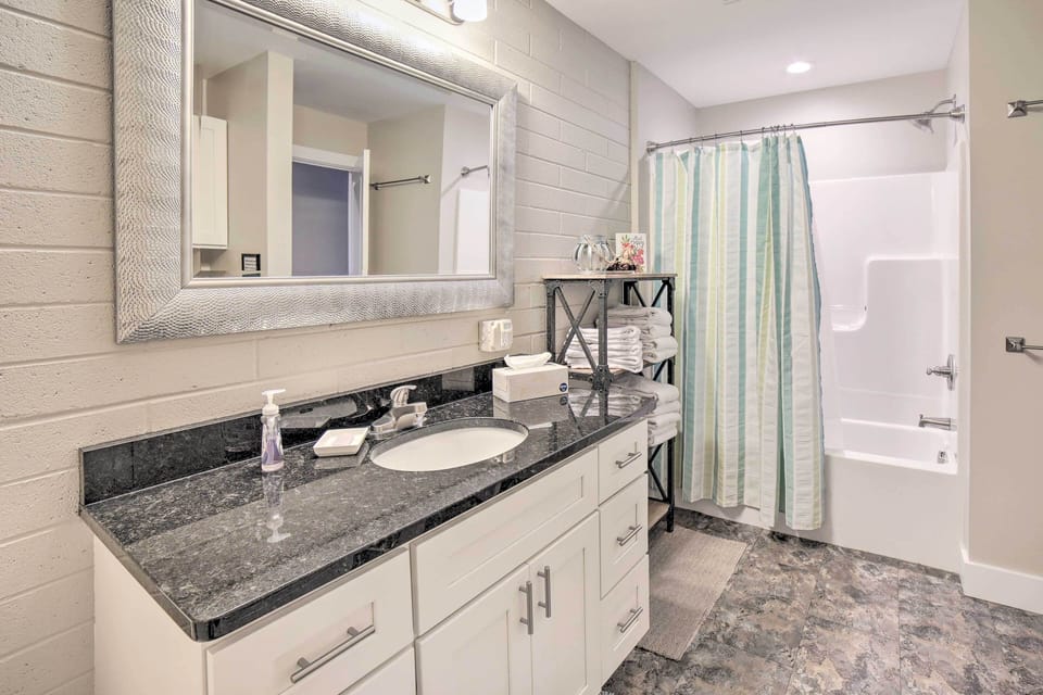 Luxe Manistee Condo w/ Balcony & River Views! Apartment in Manistee