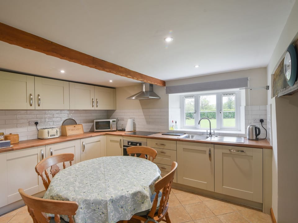 Fridge, dishwasher, electric kettle, toaster