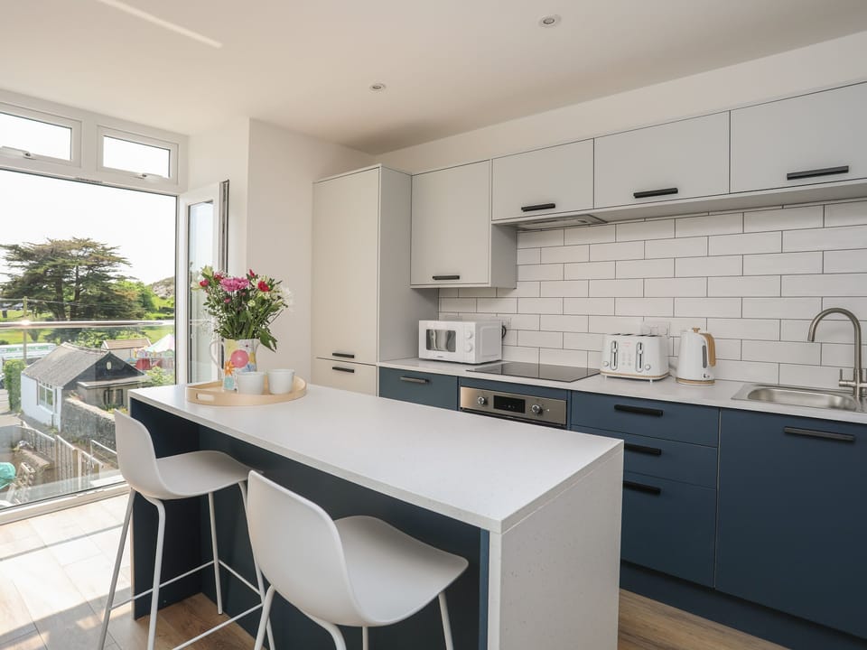 Fridge, dishwasher, cookware/dishes/utensils