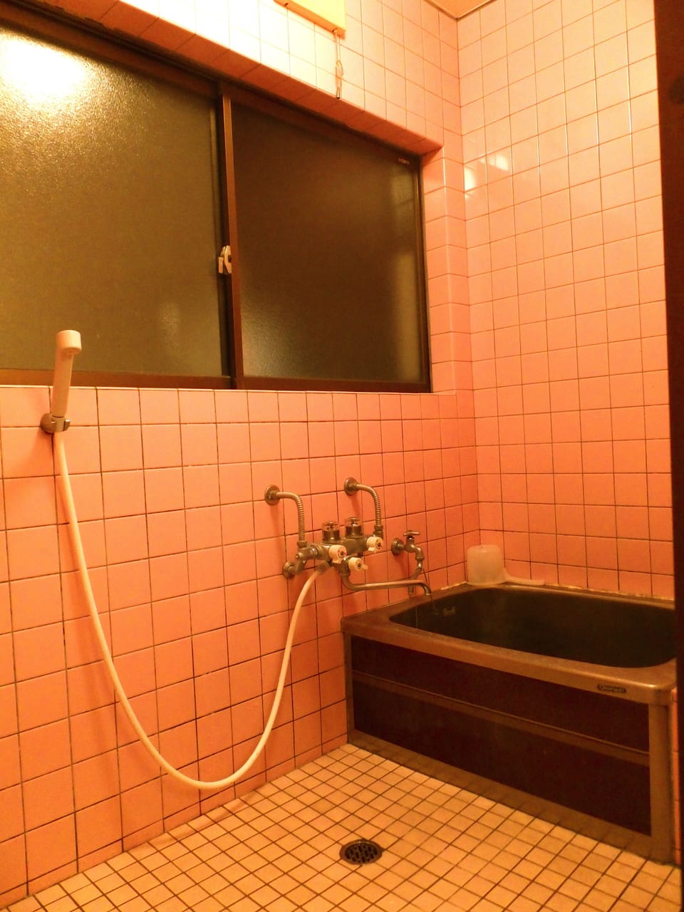 Separate tub and shower, hydromassage showerhead, hair dryer, slippers
