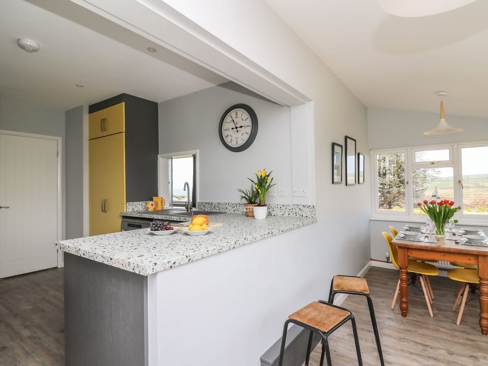 Fridge, dishwasher, electric kettle, toaster