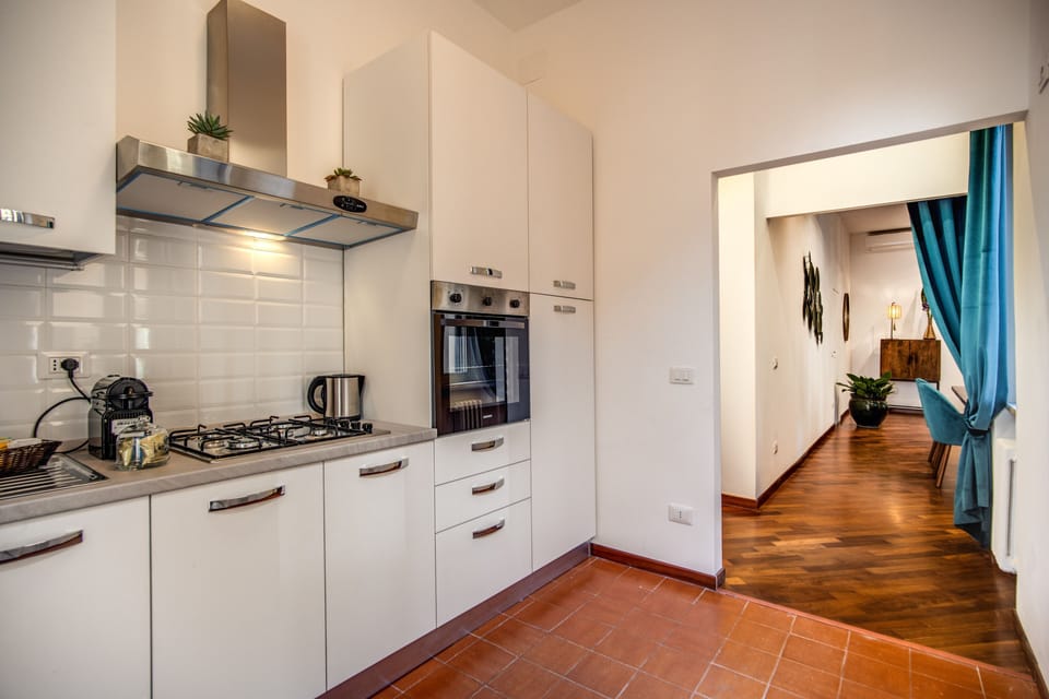 Terrace Apartment | Private kitchen | Coffee/tea maker, electric kettle