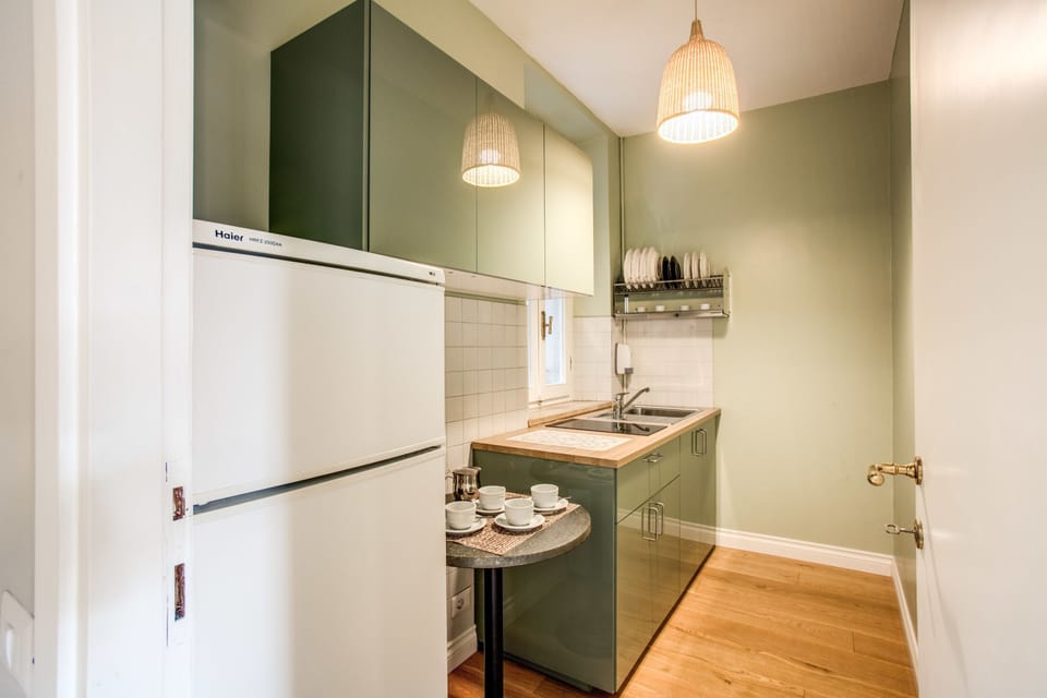 Two-Bedroom Apartment - Separate Building, Address: Vicolo del Cinque n.12 | Private kitchen | Coffee/tea maker, electric kettle