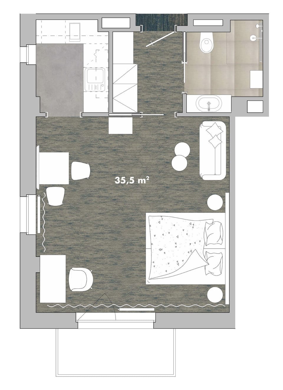 Superior Double Room | Floor plan