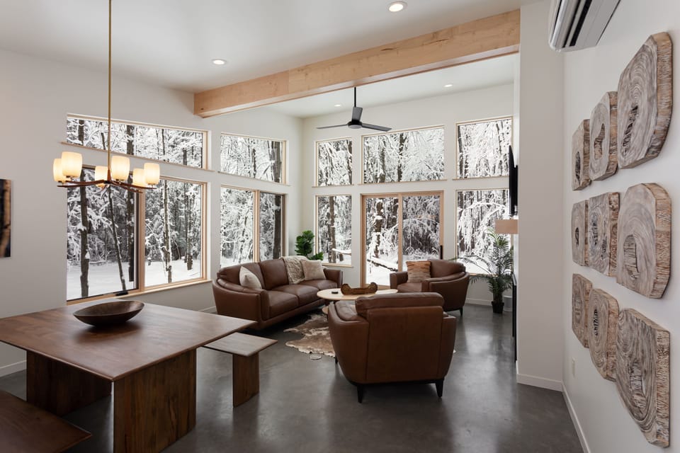 Romantic Villa | Living area | 60-inch Smart TV with satellite channels, TV, fireplace