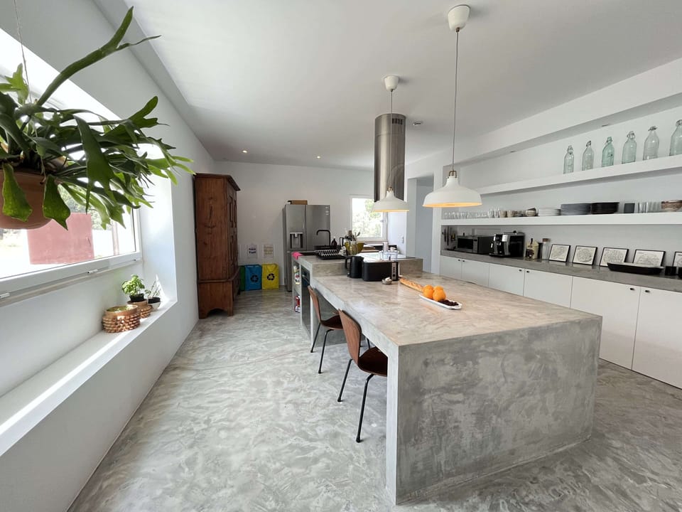 Exclusive Villa | Private kitchen | Full-size fridge, microwave, oven, stovetop