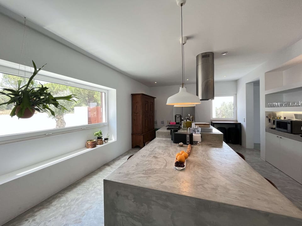 Exclusive Villa | Private kitchen | Full-size fridge, microwave, oven, stovetop