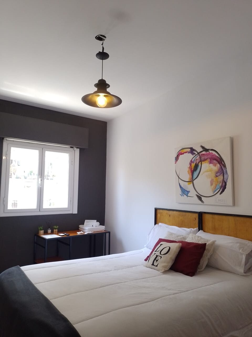 Standard room with 1 double bed or 2 single beds and external bathroom | In-room safe, desk, laptop workspace, blackout drapes