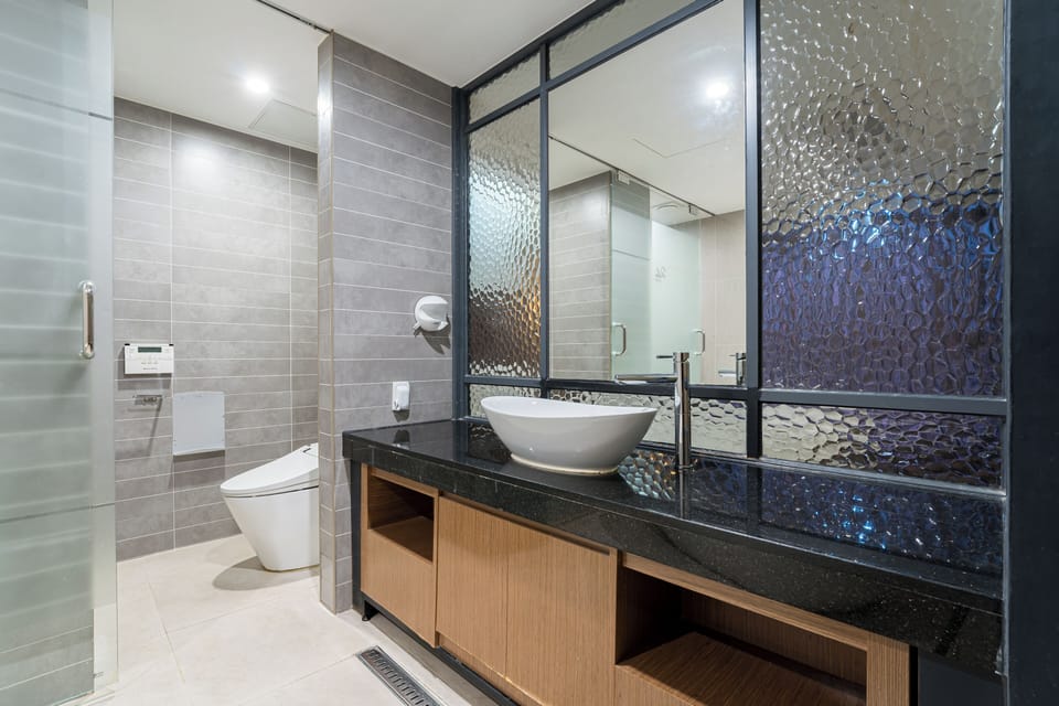 Standard Family Twin Room | Bathroom | Hair dryer, bathrobes, slippers, towels