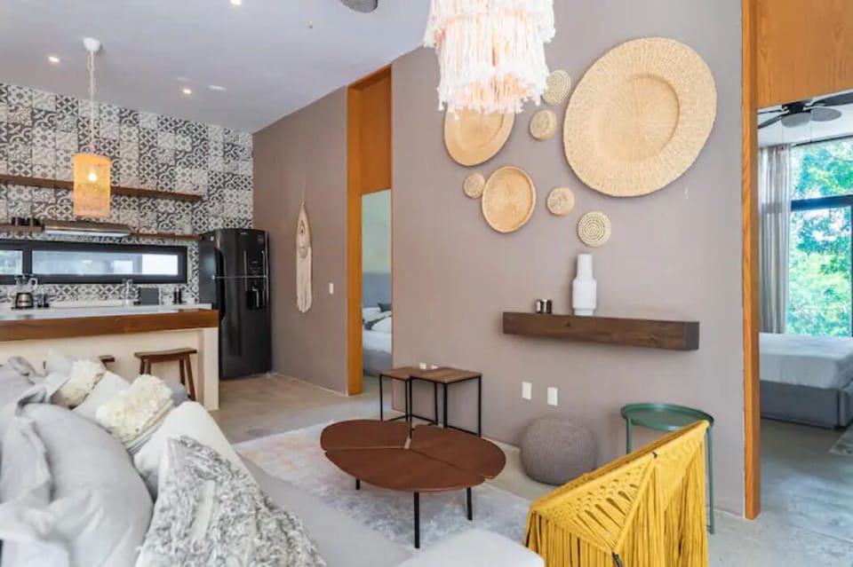 Family Apartment | Living area | 50-inch Smart TV with digital channels, Netflix, streaming services