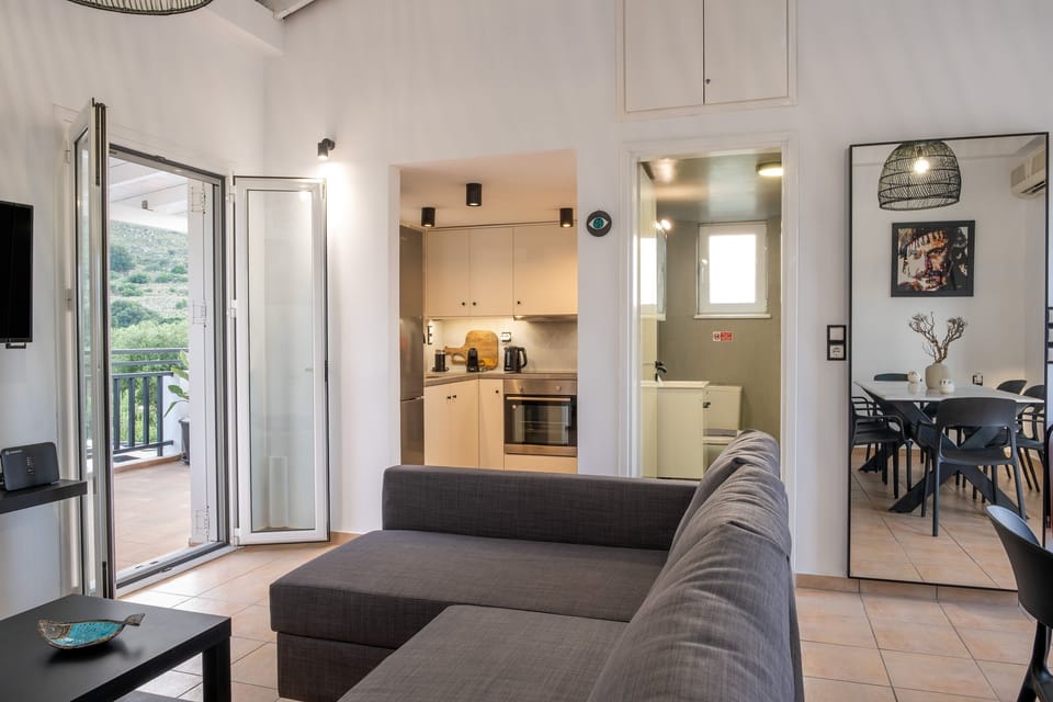 Villa | Living area | Fireplace