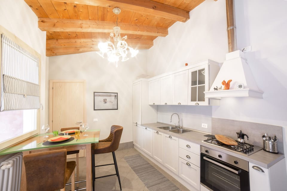 Apartment | Private kitchen | Full-size fridge, oven, stovetop, espresso maker