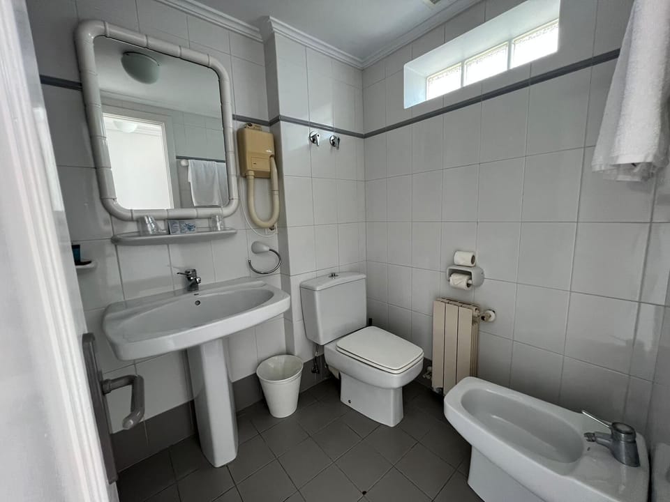 Free toiletries, hair dryer, bidet