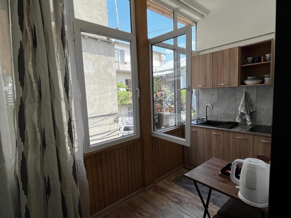 Apartment | Private kitchen | Fridge, microwave, stovetop, electric kettle