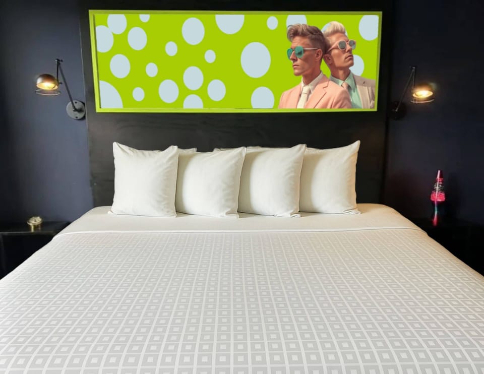 Premium bedding, blackout drapes, iron/ironing board, free WiFi