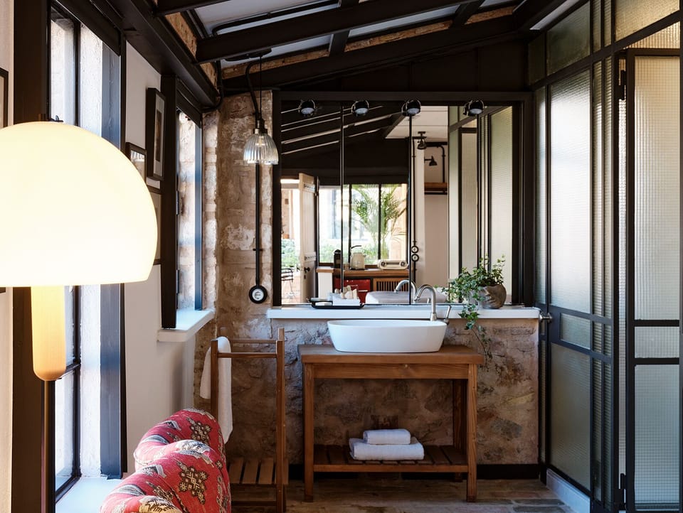 Levanda - Superior Elevated Suite | Bathroom | Shower, rainfall showerhead, designer toiletries, hair dryer