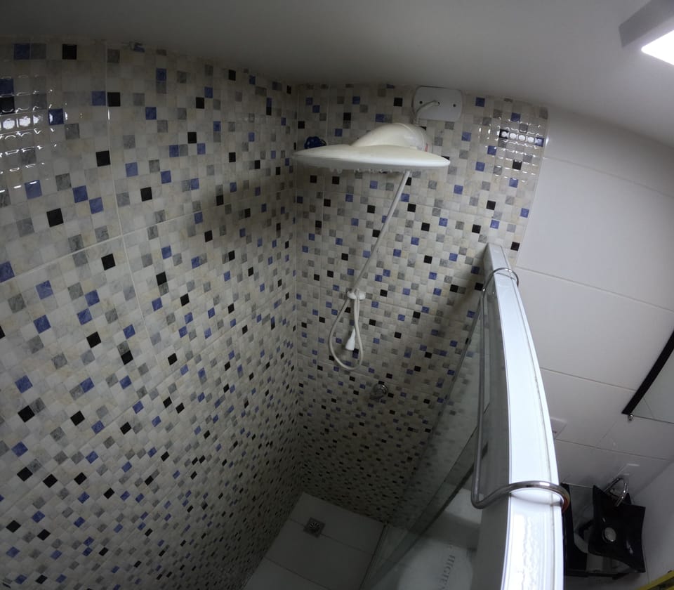 Superior Quadruple Room, Terrace | Bathroom | Shower, bathrobes, soap, shampoo