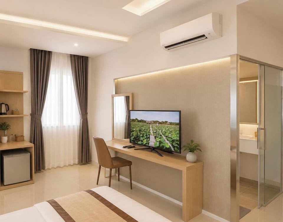 Egyptian cotton sheets, premium bedding, memory foam beds, minibar