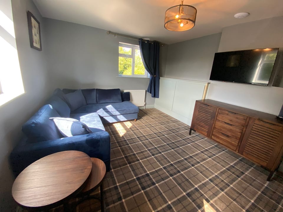 Deluxe Apartment | Living area | 38-inch Smart TV with digital channels, TV