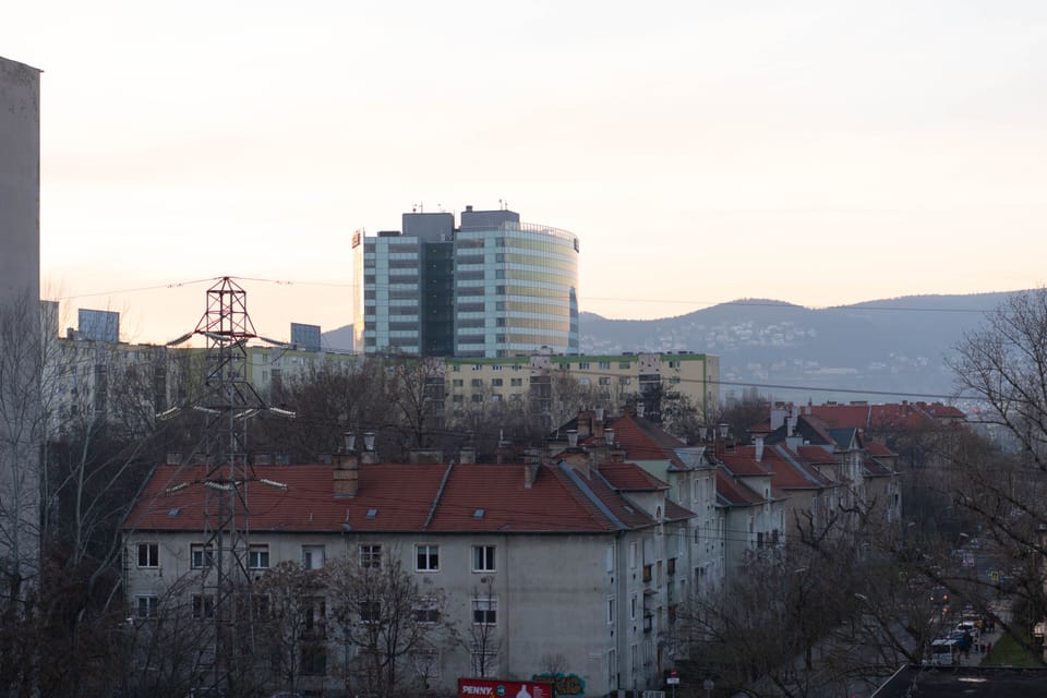 Deluxe Two-Bedroom Apartment with Balcony | City view