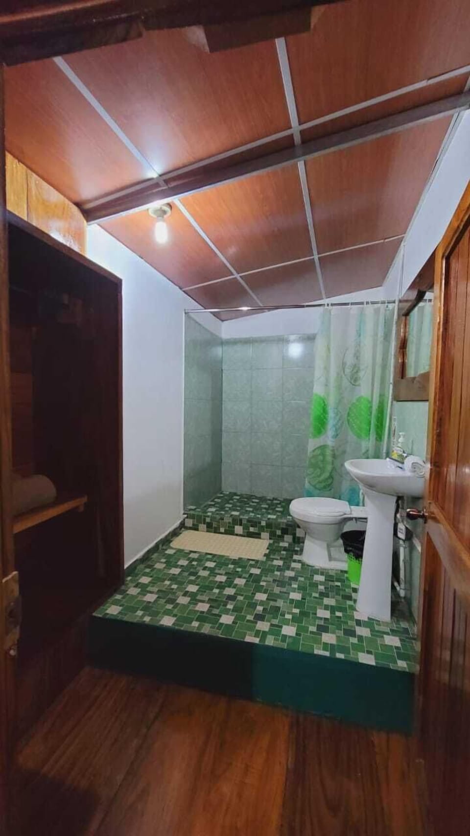 Panoramic Cabin, 1 Queen Bed, Mountain View | Bathroom | Free toiletries, towels, soap, toilet paper
