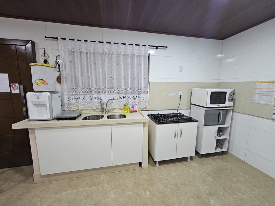 Shared fridge, microwave